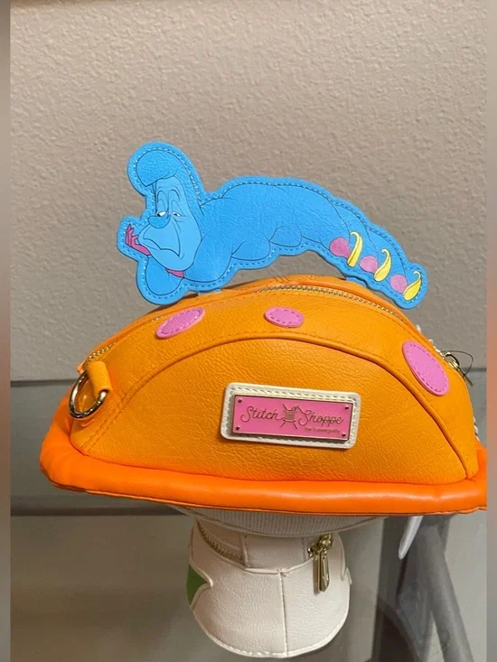 Stitch Shoppe Alice in Wonderland Caterpillar Mushroom Crossbody Bag - Picture 6 of 6